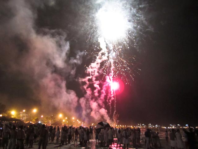 The Scene on the Beach